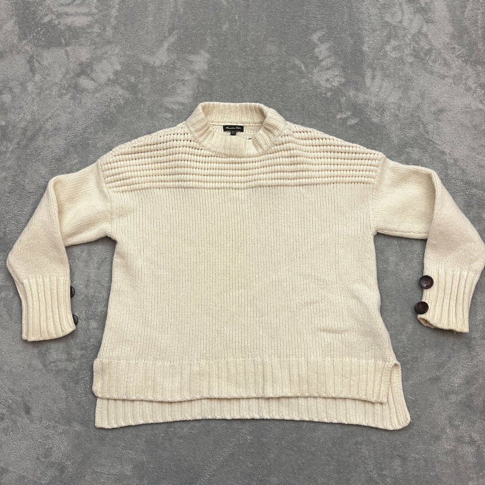 Massimo Dutti Wool Womens Sweater Made in Spain Size Small